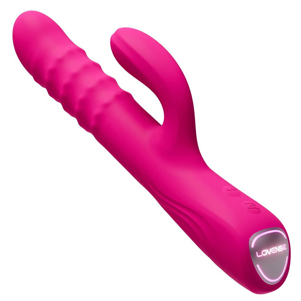Vibrador Rabbit Rotativo Lovense Velvo Rosa c/ Controlo por App