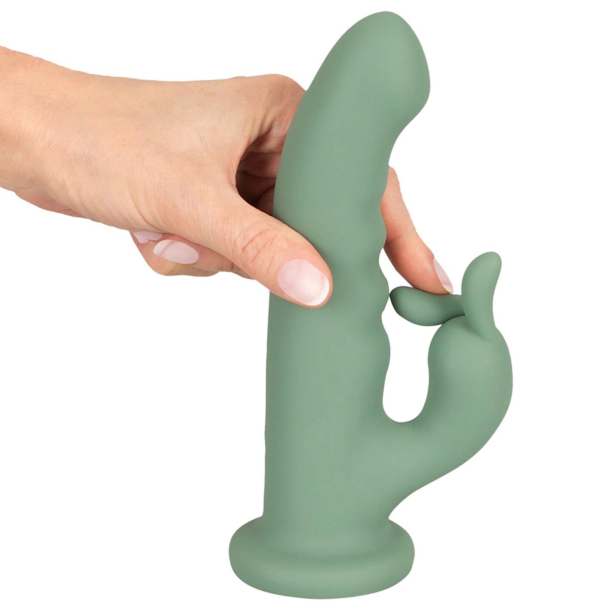 Vibrador Rabbit Rotativo de Silicone com Ventosa