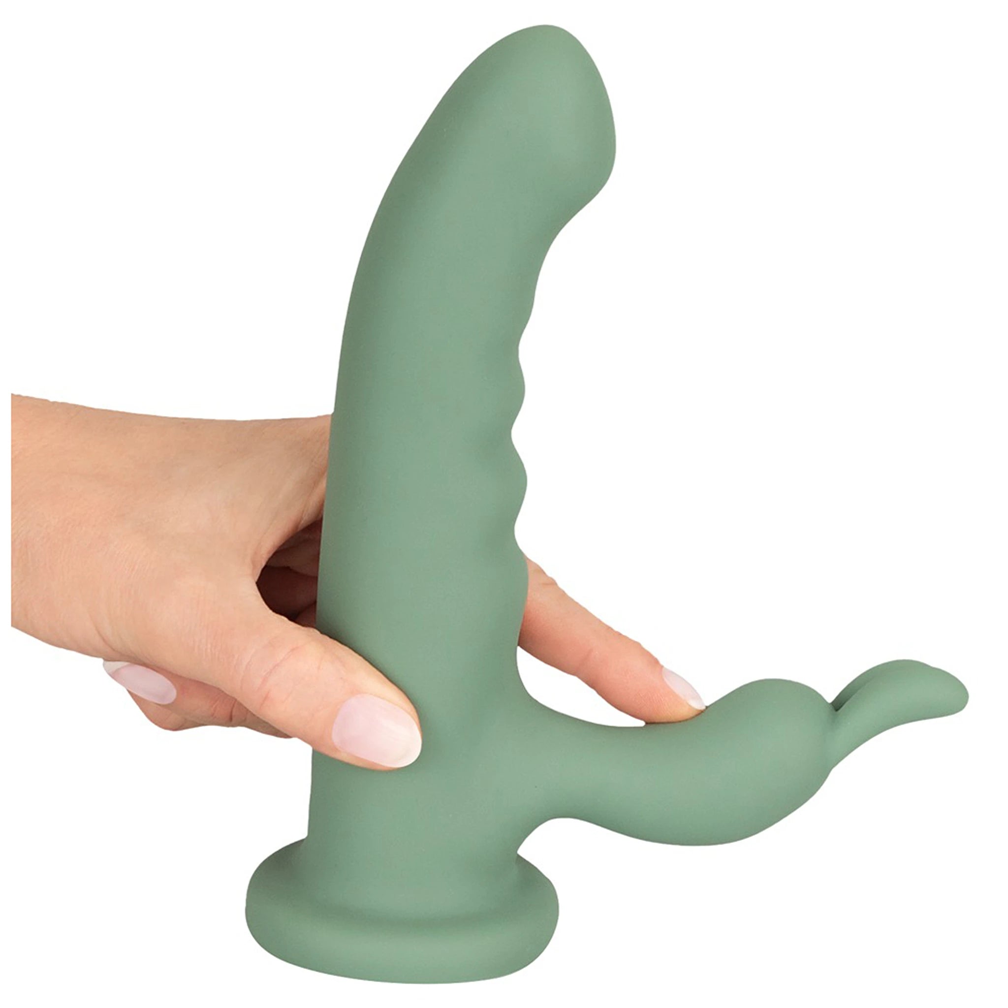 Vibrador Rabbit Rotativo de Silicone com Ventosa