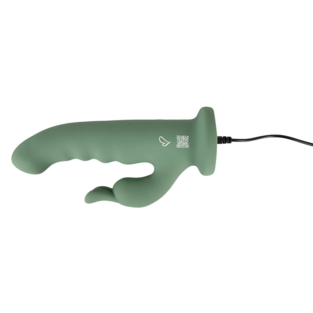 Vibrador Rabbit Rotativo de Silicone com Ventosa