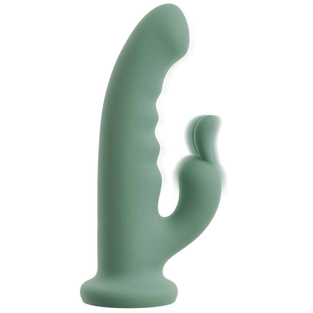 Vibrador Rabbit Rotativo de Silicone com Ventosa