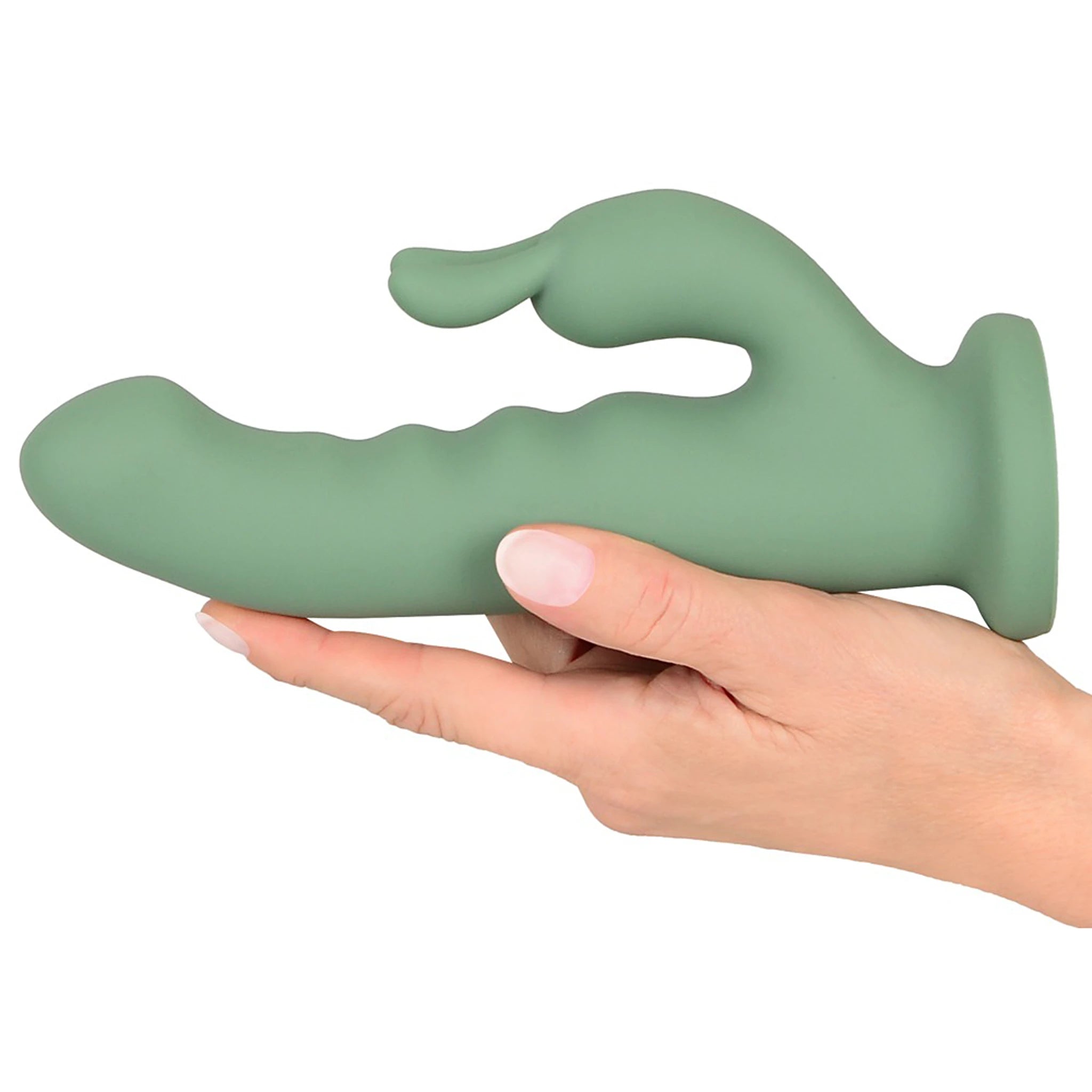 Vibrador Rabbit Rotativo de Silicone com Ventosa