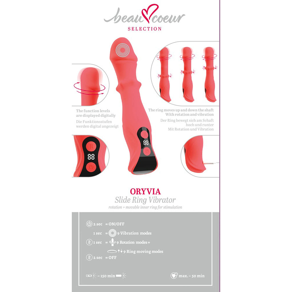 Vibrador Rotativo com Anel de Massagem