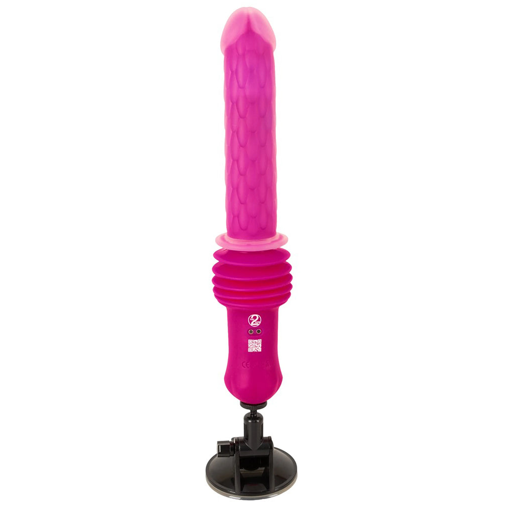 Vibrador de Vaivém de Silicone com Aquecimento, Ventosa e Comando