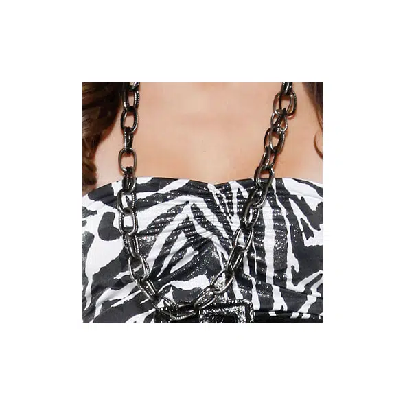 Colar Mix Chain Silver Black