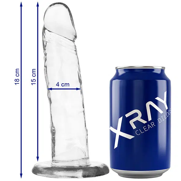 Dildo Jelly 18CM XRay - Vibrolandia