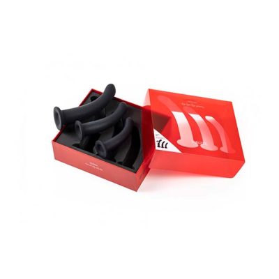 CONJUNTO DE 3 DILDOS PRETOS  (S / M / L)