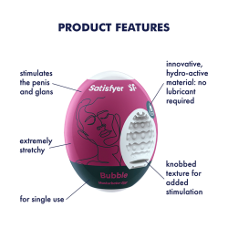 SATISFYER OVO MASTURBADOR - BUBBLE - Image 2
