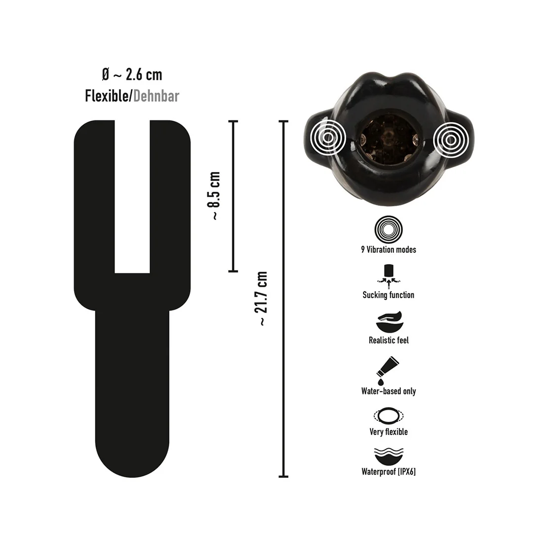 Masturbador Com Dupla Vibração - Image 4