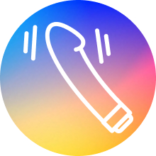 Ícone de vibrador grande a vibrar