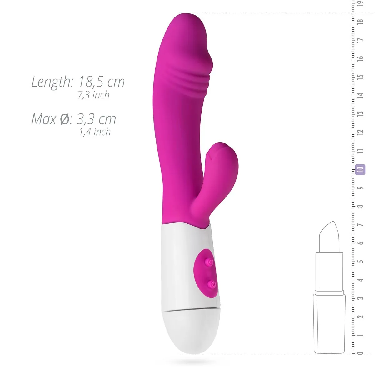 Vibrador Rabbit Realista Teazers (Rosa) - Image 6