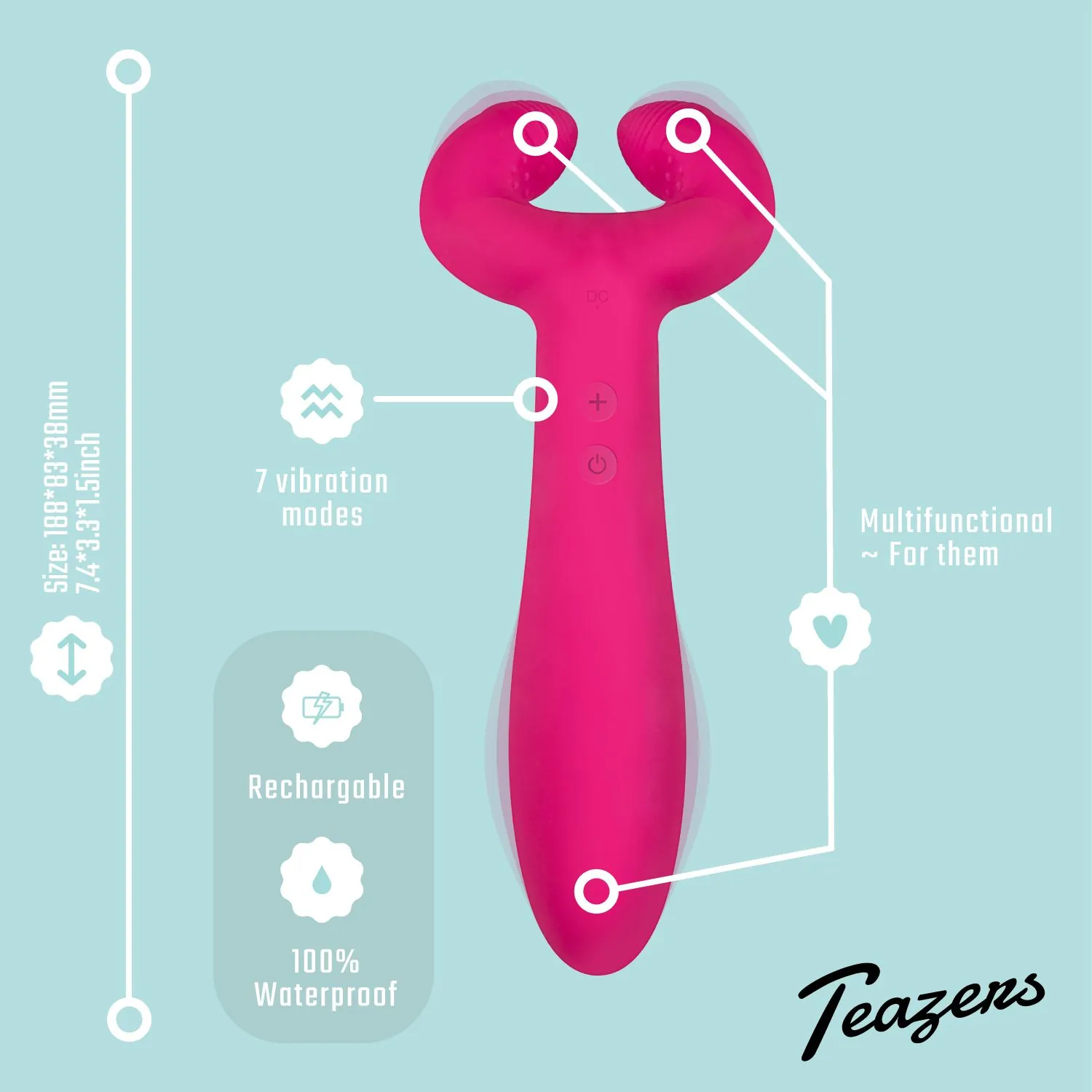 Vibrador Teazers Para Casais - Image 11