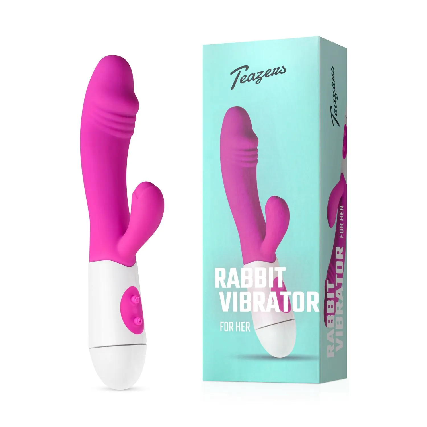 Vibrador Rabbit Realista Teazers (Rosa) - Image 1