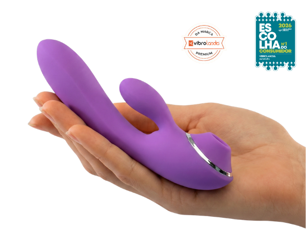 Imagem para banner de site e com o produto Lily na mão de uma mulher